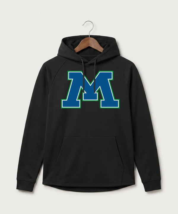 Minnewaska Area High School Football (Boys) - Black Hoodie - Full Front