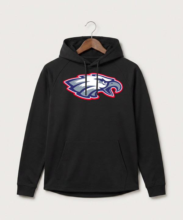 Pequot Lakes High School Football (Boys) - Black Hoodie - Full Front