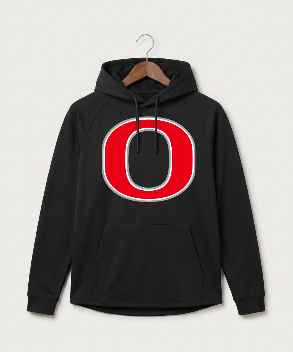 Osakis High School Athletics Coed - Black Hoodie - Full Front