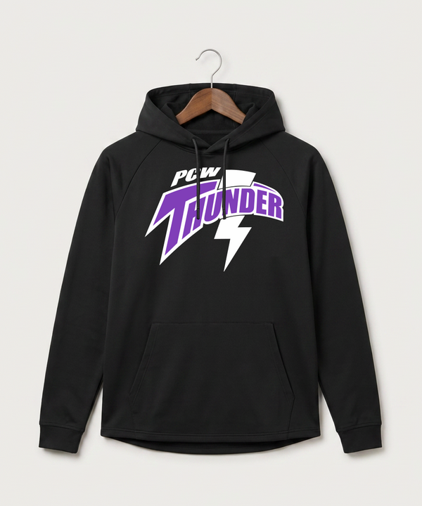 Polk County West Football (Boys) - Black Hoodie - Full Front