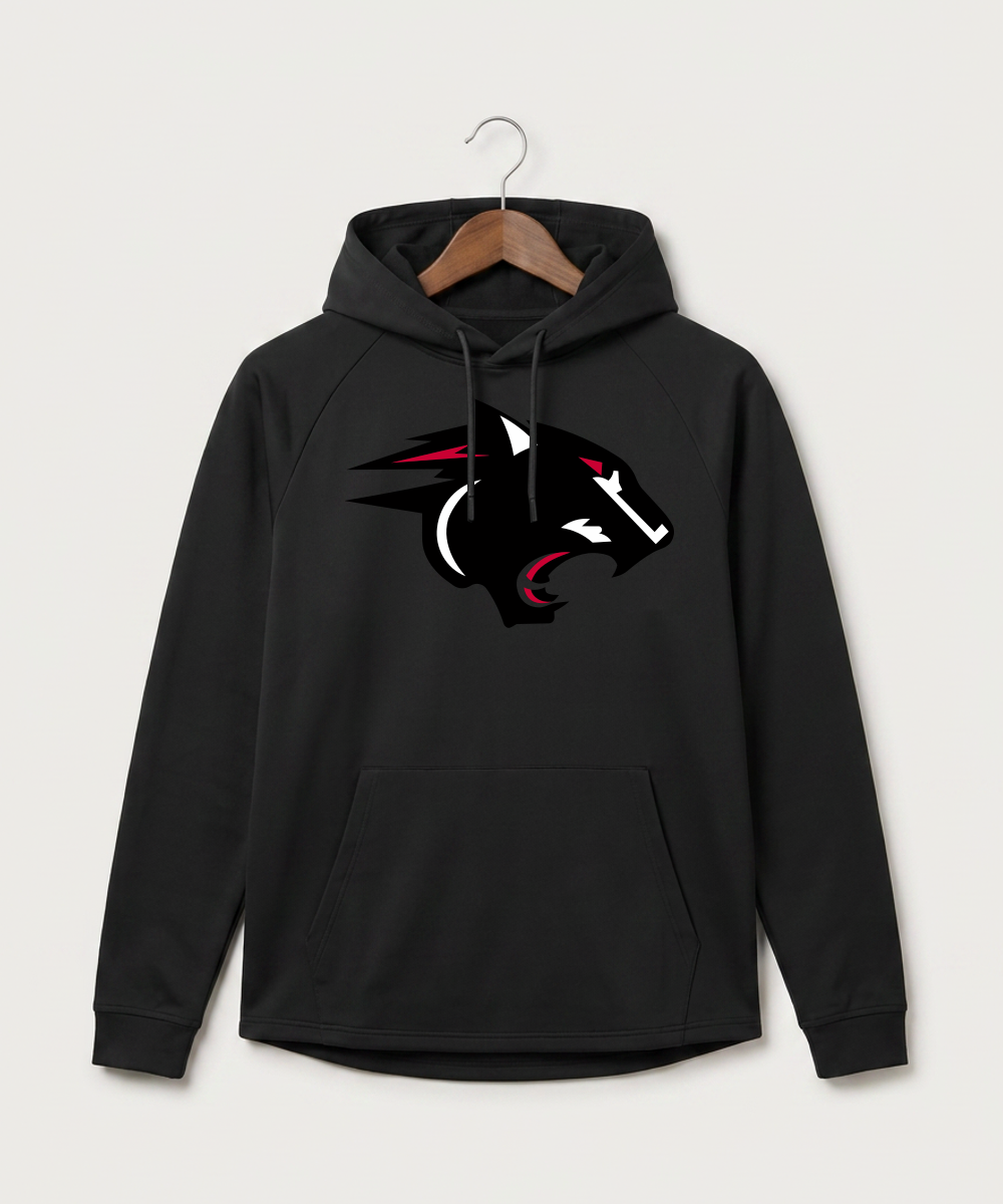 Nrheg Panthers High School Football (Boys) - Black Hoodie - Full Front