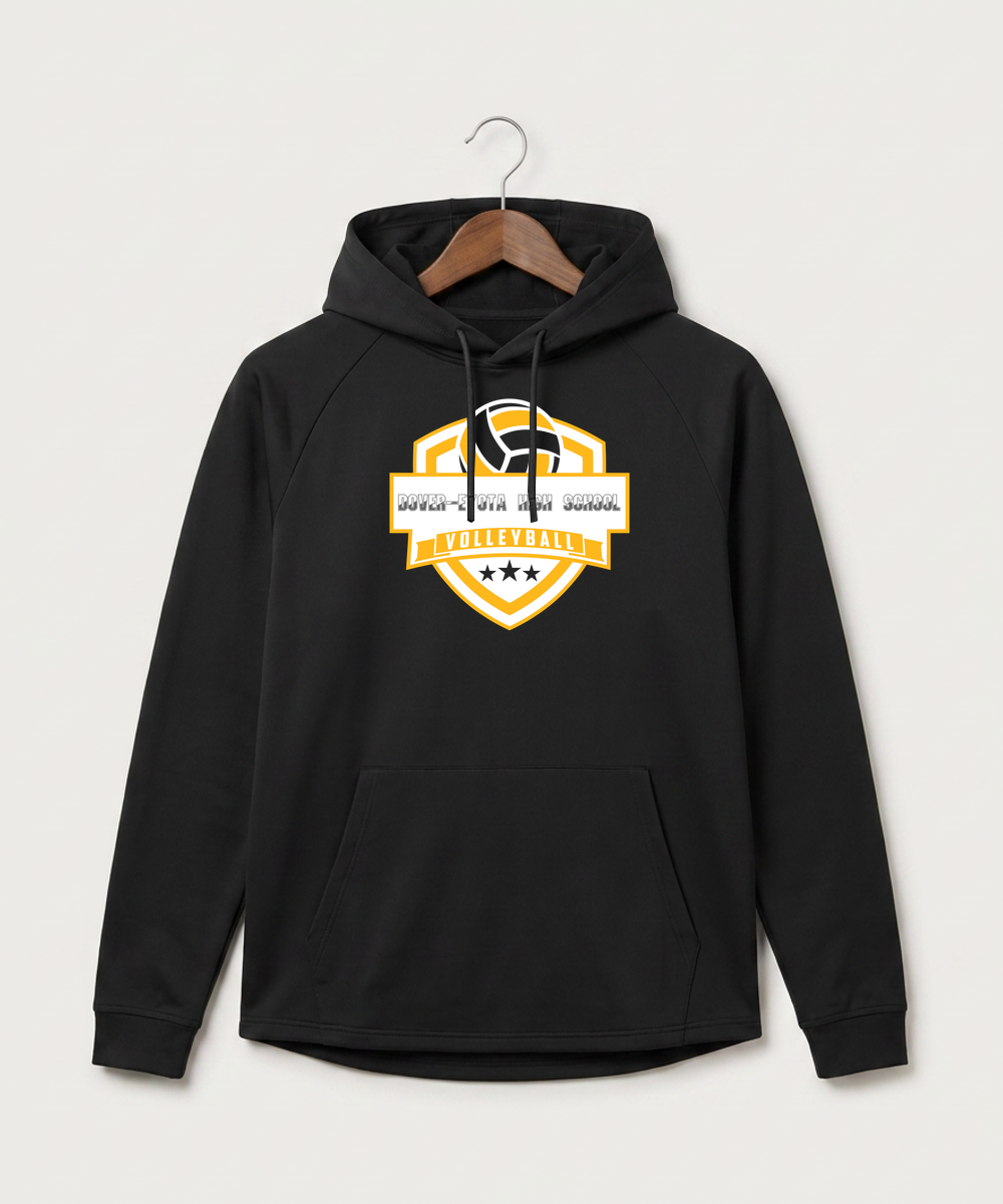 Dover-Eyota High School Volleyball (Girls) - Black Hoodie - Full Front