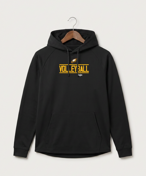 Dover-Eyota High School Volleyball (Girls) - Black Hoodie - Full Front