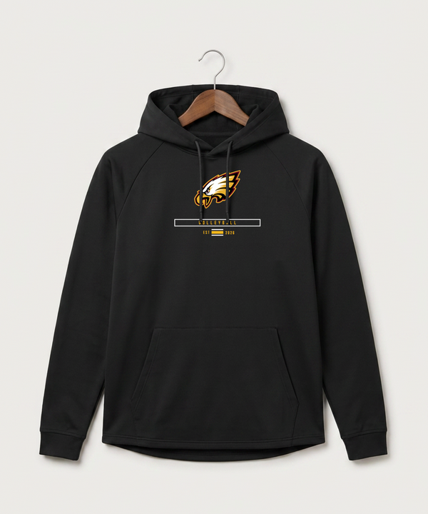 Dover-Eyota High School Volleyball (Girls) - Black Hoodie - Full Front