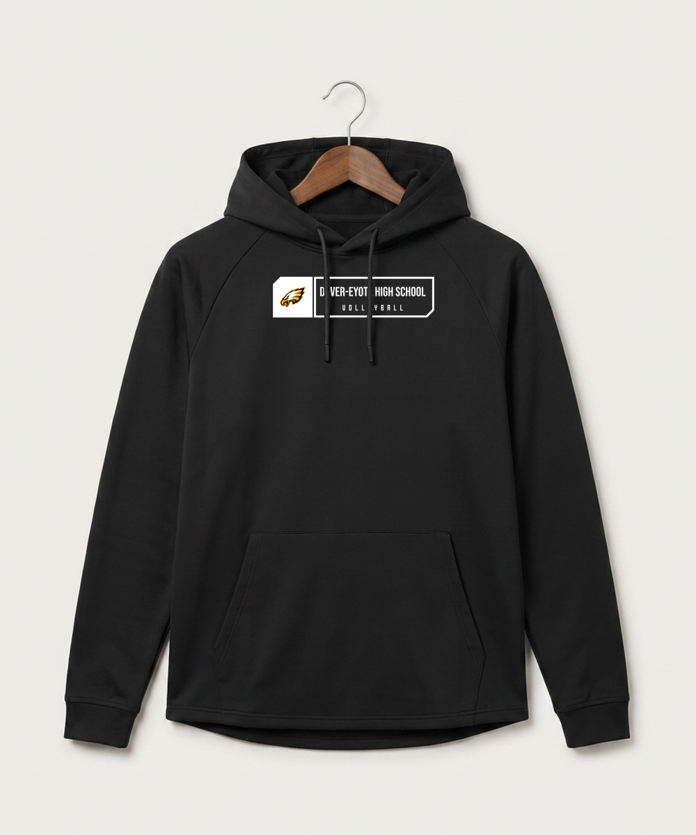 Dover-Eyota High School Volleyball (Girls) - Black Hoodie - Full Front