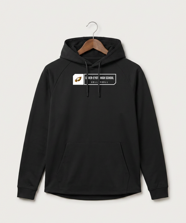 Dover-Eyota High School Volleyball (Girls) - Black Hoodie - Full Front