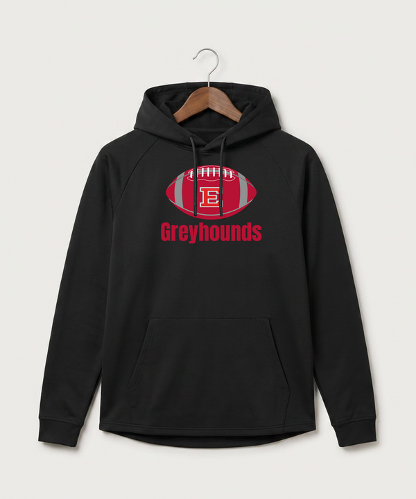 Duluth East High School Football (Boys) - Black Hoodie - Full Front