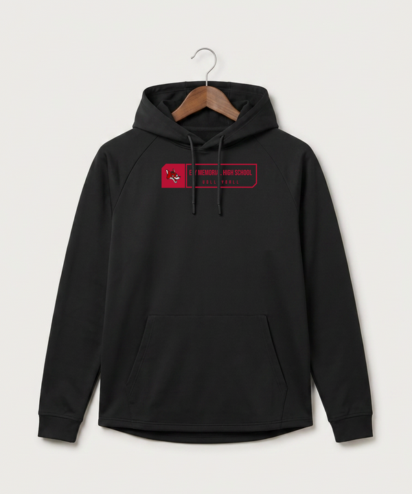 Ely Memorial High School Volleyball (Girls) - Black Hoodie - Full Front