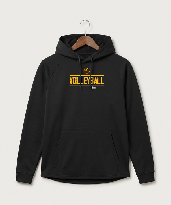 Fargo South High School Volleyball (Girls) - Black Hoodie - Full Front
