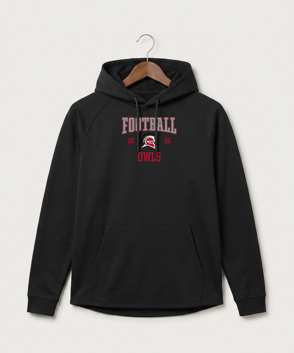 Hancock High School Football (Boys) - Black Hoodie - Full Front