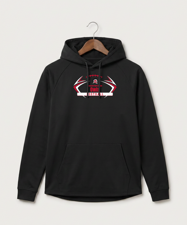 Hancock High School Football (Boys) - Black Hoodie - Full Front