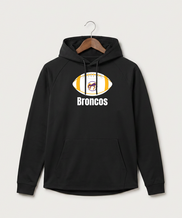 International Falls High School Football (Boys) - Black Hoodie - Full Front