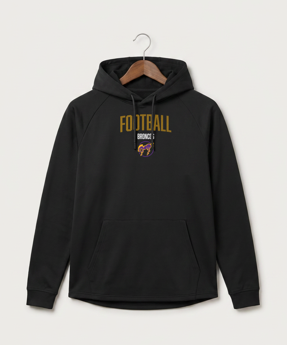 International Falls High School Football (Boys) - Black Hoodie - Full Front