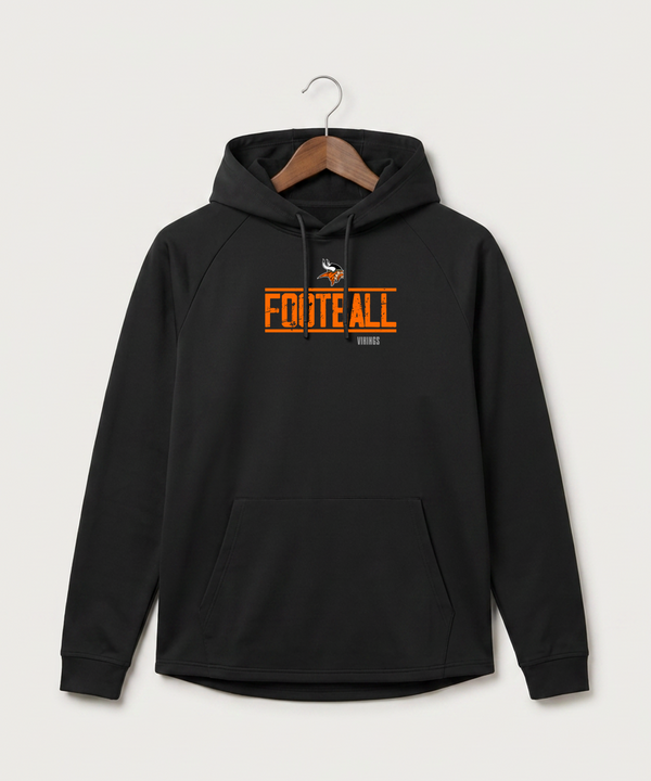 Littlefork Big Falls High School Football (Boys) - Black Hoodie - Full Front