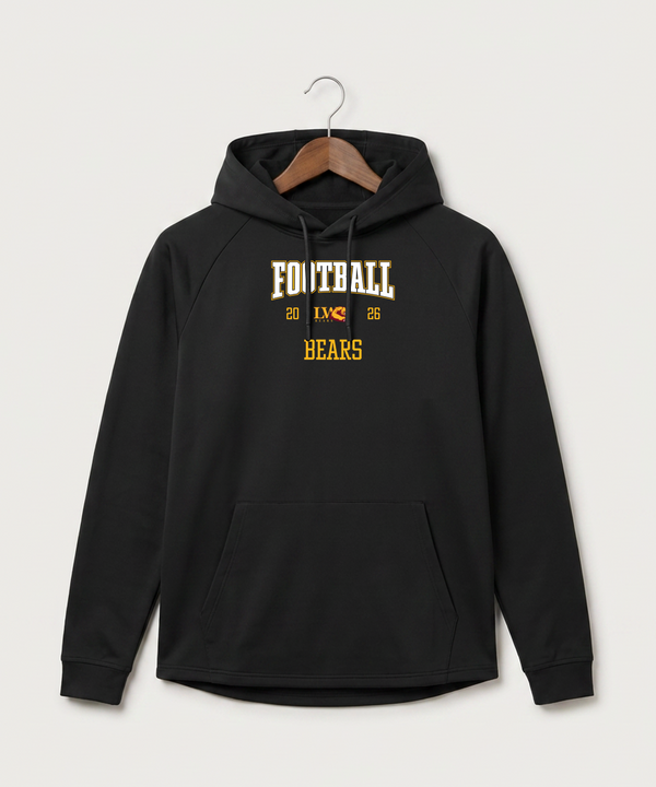 Lake of the Woods High School Football (Boys) - Black Hoodie - Full Front