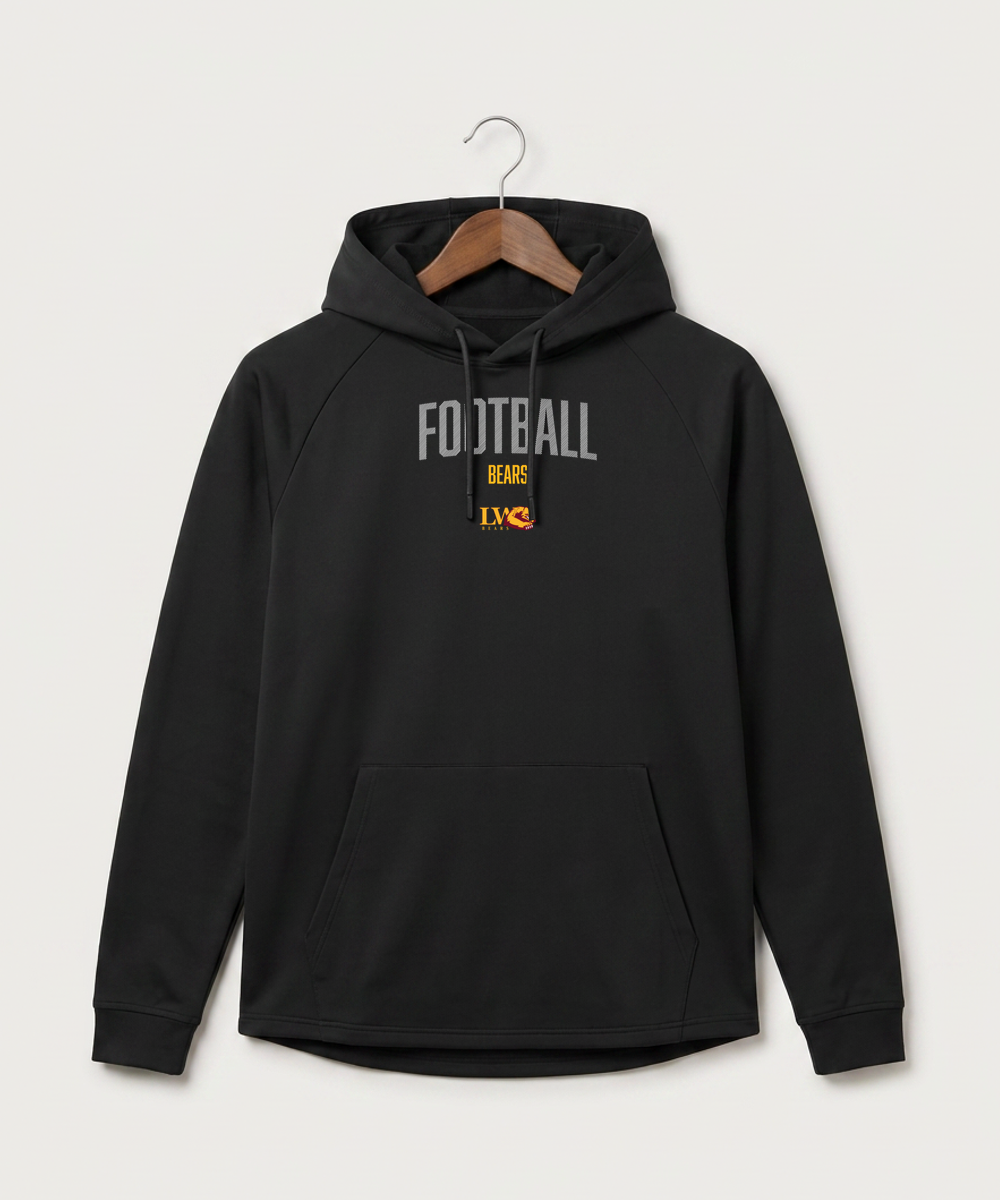 Lake of the Woods High School Football (Boys) - Black Hoodie - Full Front
