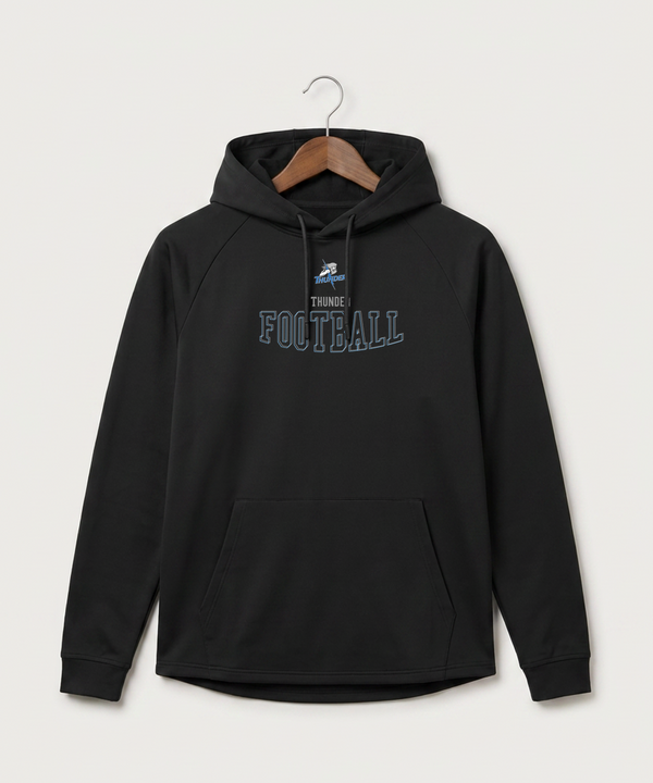 Long Prairie Grey Eagle High School Football (Boys) - Black Hoodie - Full Front