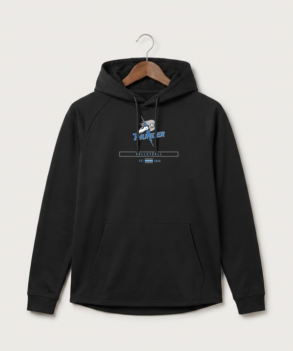 Long Prairie Grey Eagle High School Volleyball (Girls) - Black Hoodie - Full Front