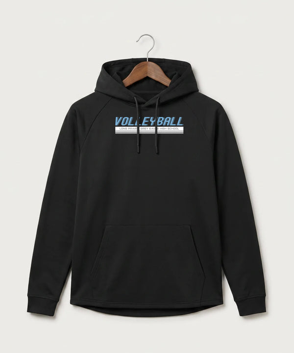 Long Prairie Grey Eagle High School Volleyball (Girls) - Black Hoodie - Full Front