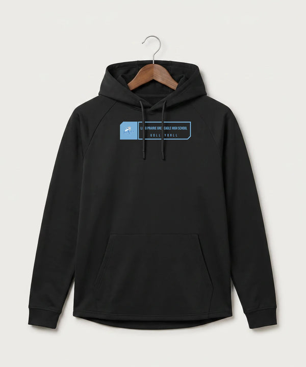 Long Prairie Grey Eagle High School Volleyball (Girls) - Black Hoodie - Full Front
