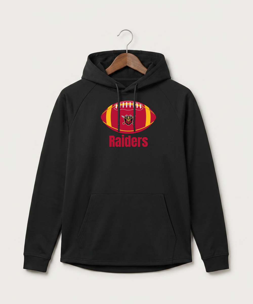 Mille Lacs High School Football (Boys) - Black Hoodie - Full Front