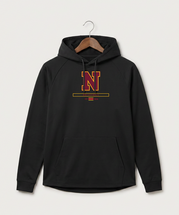 Northfield High School Volleyball (Girls) - Black Hoodie - Full Front