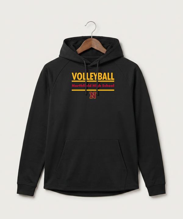 Northfield High School Volleyball (Girls) - Black Hoodie - Full Front