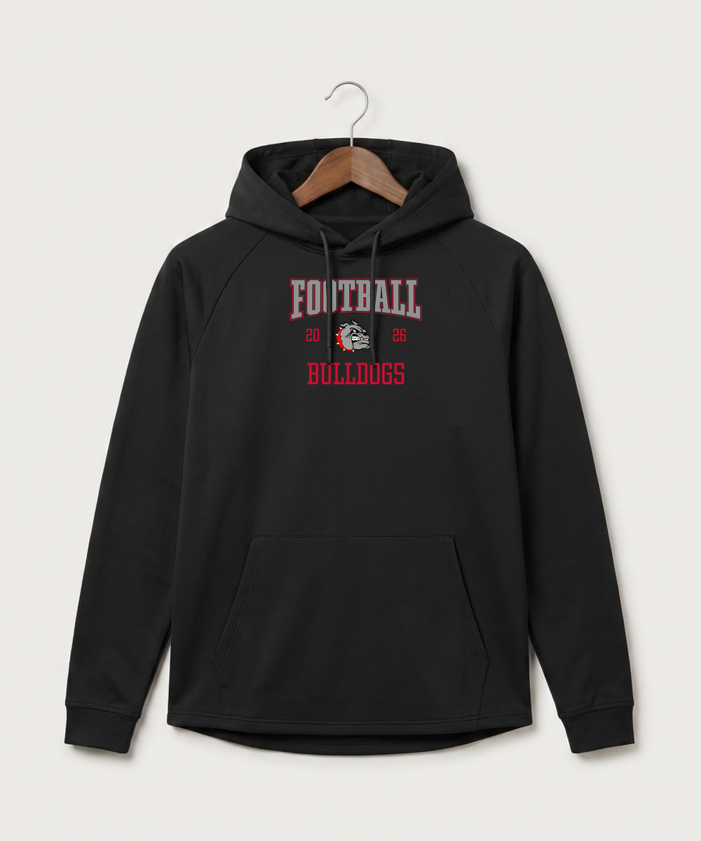 Otter Tail Central Football (Boys) - Black Hoodie - Full Front