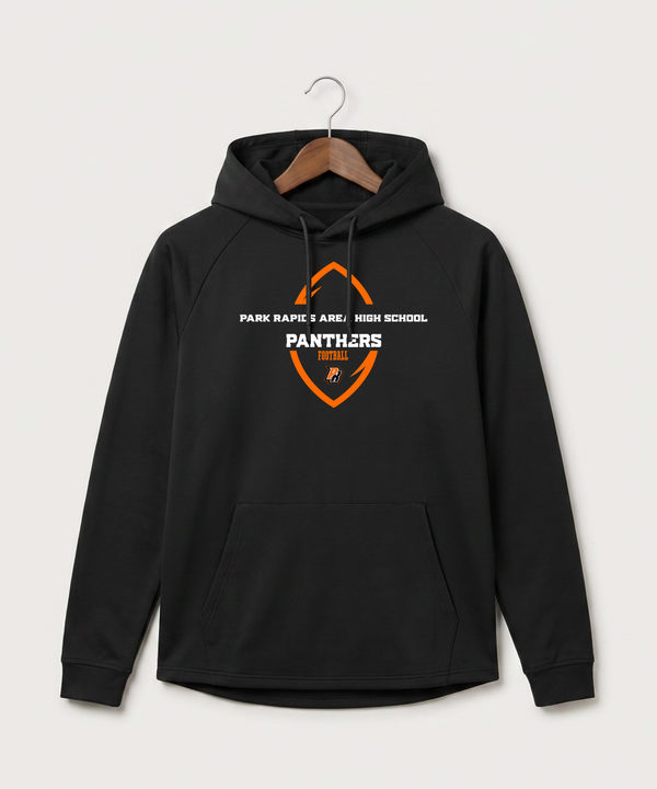 Park Rapids Area High School Football (Boys) - Black Hoodie - Full Front