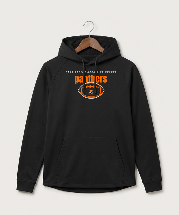 Park Rapids Area High School Football (Boys) - Black Hoodie - Full Front