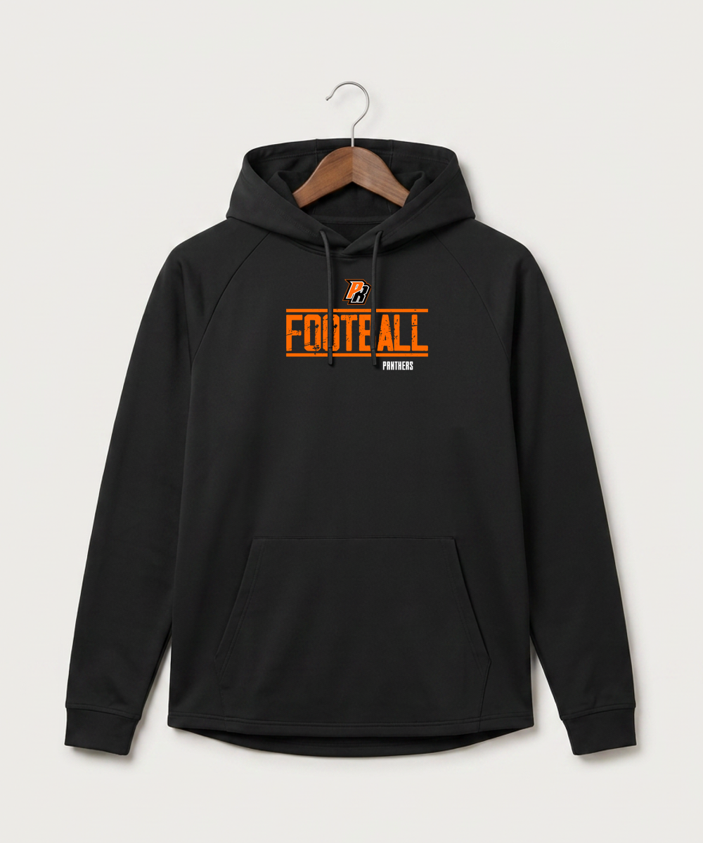 Park Rapids Area High School Football (Boys) - Black Hoodie - Full Front