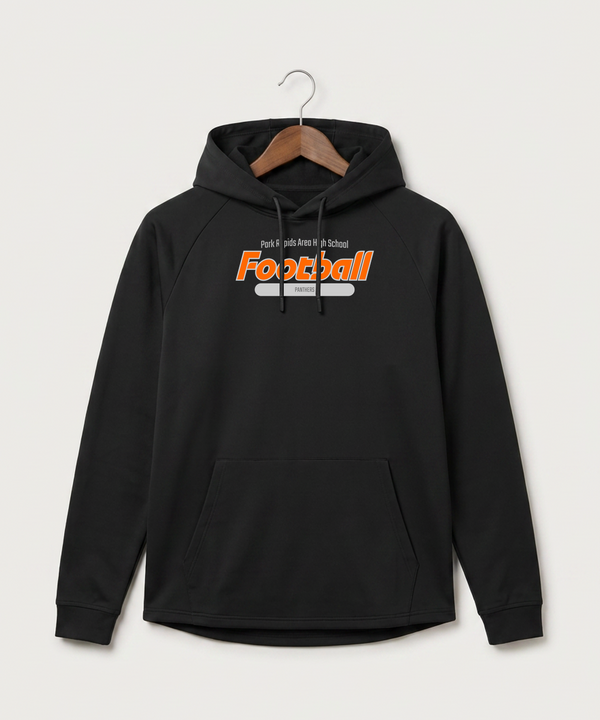 Park Rapids Area High School Football (Boys) - Black Hoodie - Full Front