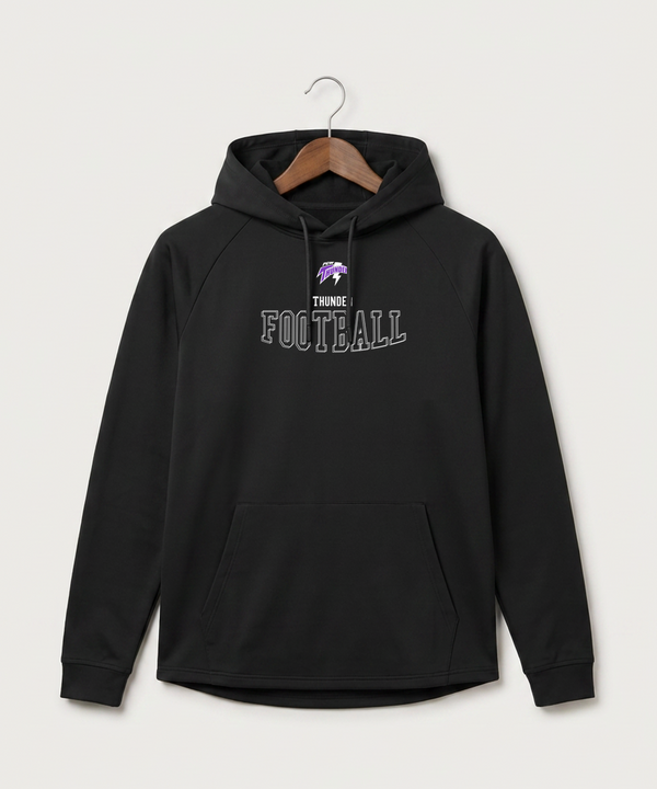 Polk County West Football (Boys) - Black Hoodie - Full Front