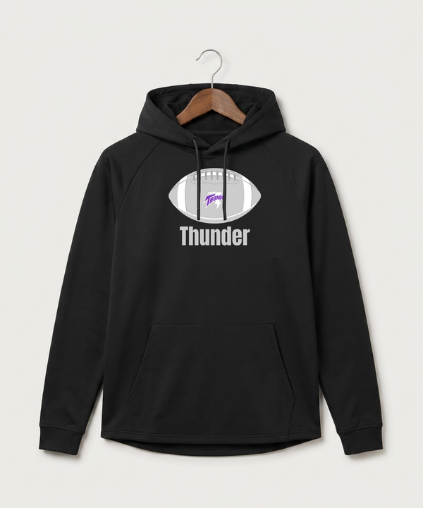 Polk County West Football (Boys) - Black Hoodie - Full Front