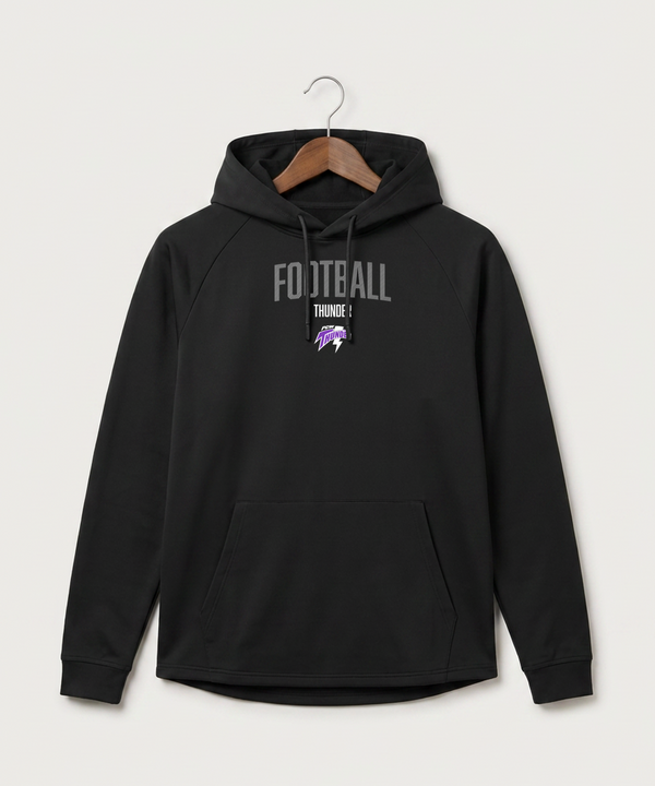 Polk County West Football (Boys) - Black Hoodie - Full Front