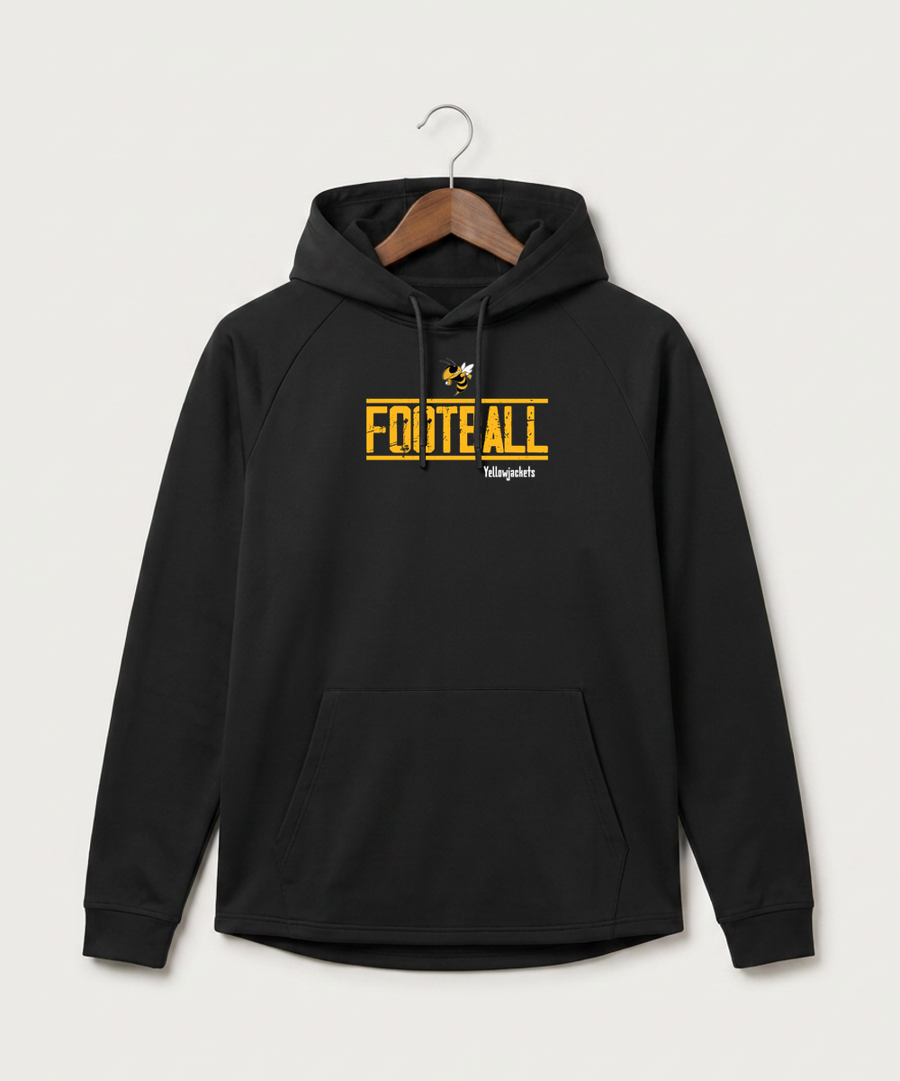 Perham High School Football (Boys) - Black Hoodie - Full Front