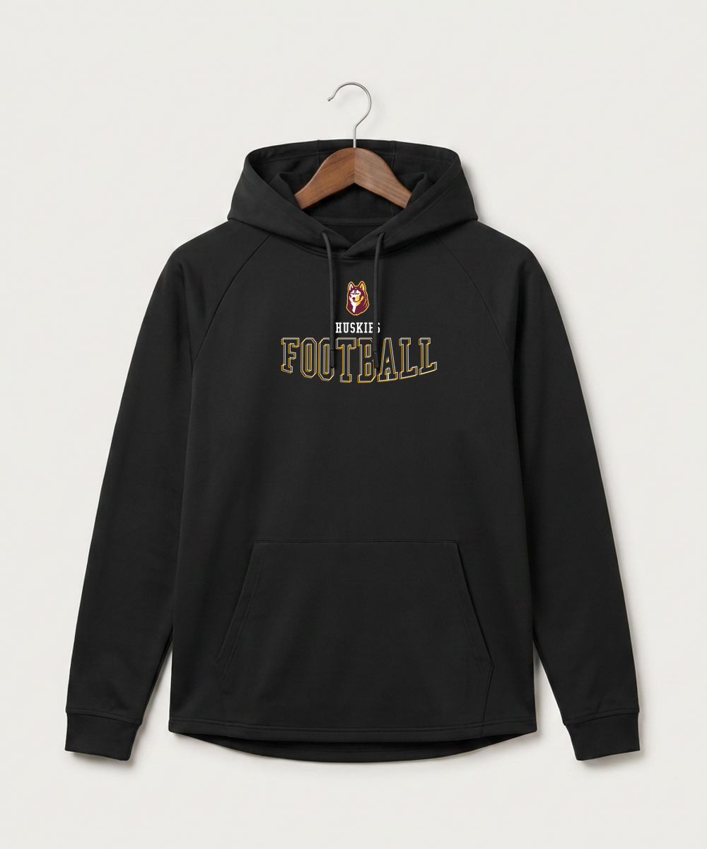 Pillager High School Football (Boys) - Black Hoodie - Full Front