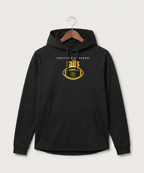 Proctor High School Football (Boys) - Black Hoodie - Full Front
