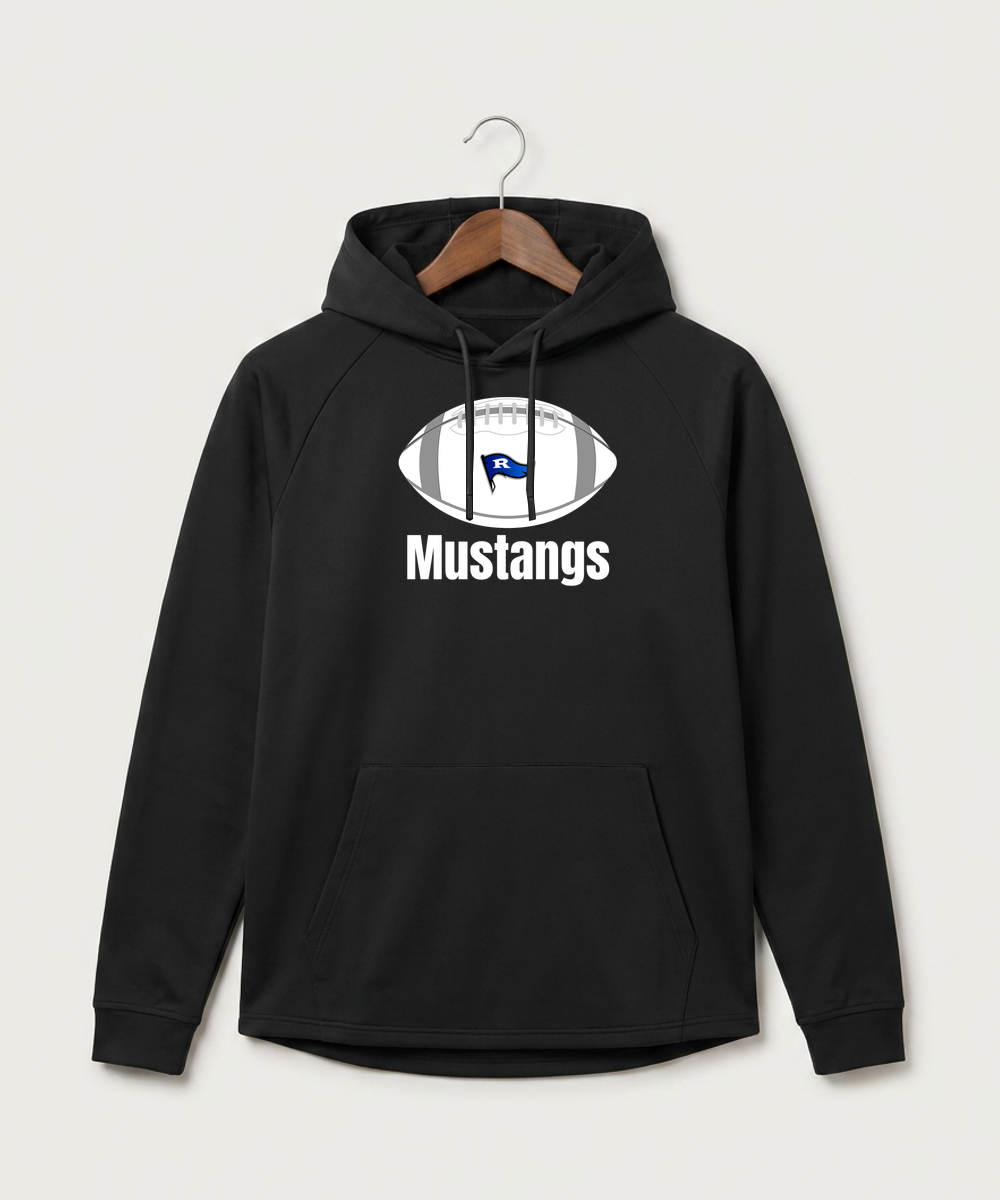 Red Lake County Central Football (Boys) - Black Hoodie - Full Front