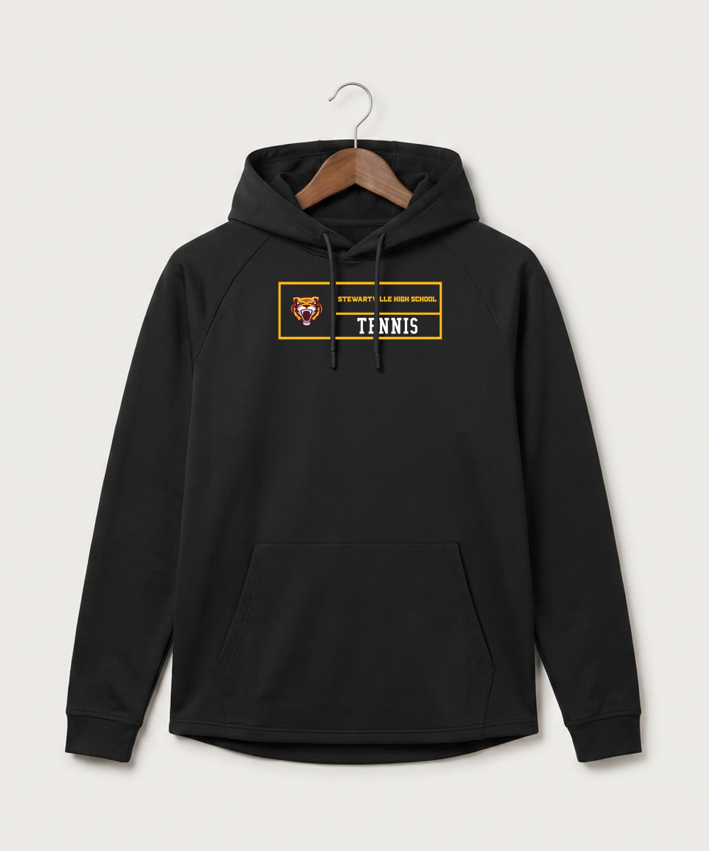 Stewartville High School Tennis (Coed) - Black Hoodie - Full Front
