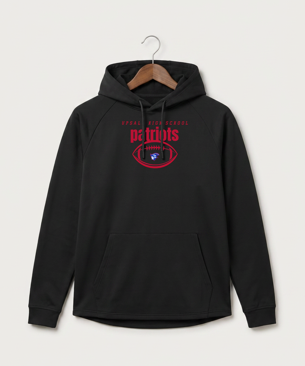 Upsala High School Football (Boys) - Black Hoodie - Full Front