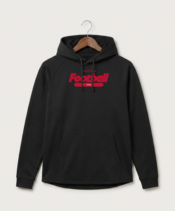 Upsala High School Football (Boys) - Black Hoodie - Full Front
