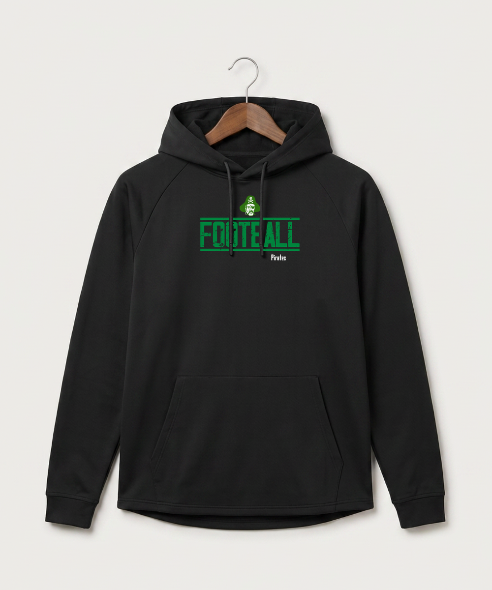 Verndale High School Football (Boys) - Black Hoodie - Full Front