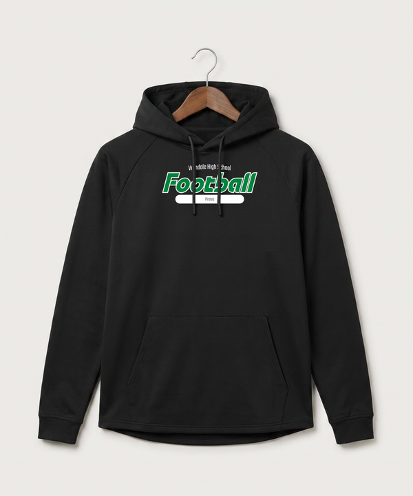 Verndale High School Football (Boys) - Black Hoodie - Full Front