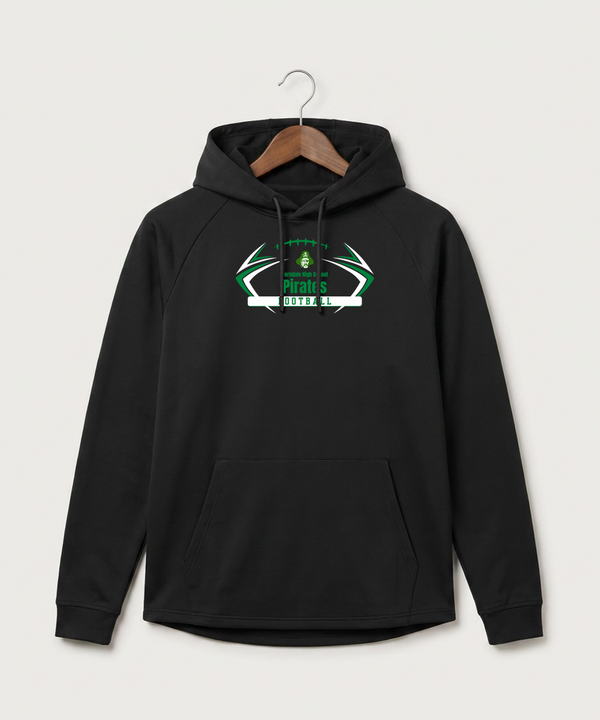 Verndale High School Football (Boys) - Black Hoodie - Full Front