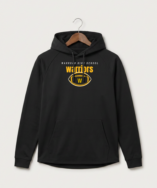 Warroad High School Football (Boys) - Black Hoodie - Full Front