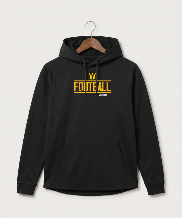 Warroad High School Football (Boys) - Black Hoodie - Full Front