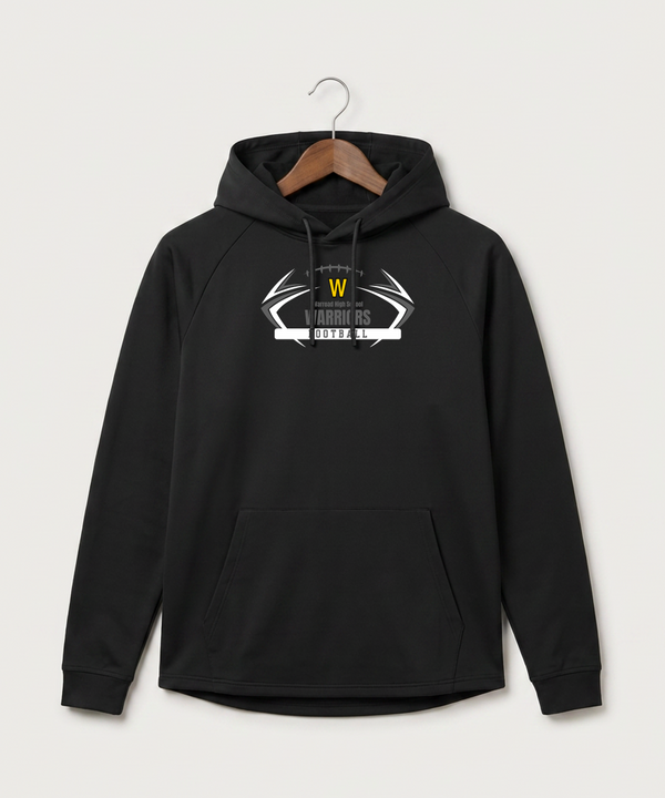 Warroad High School Football (Boys) - Black Hoodie - Full Front
