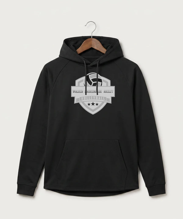 Walker Hackensack Akeley Volleyball (Girls) - Black Hoodie - Full Front
