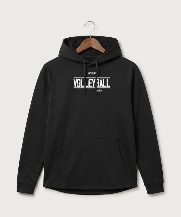 Walker Hackensack Akeley Volleyball (Girls) - Black Hoodie - Full Front